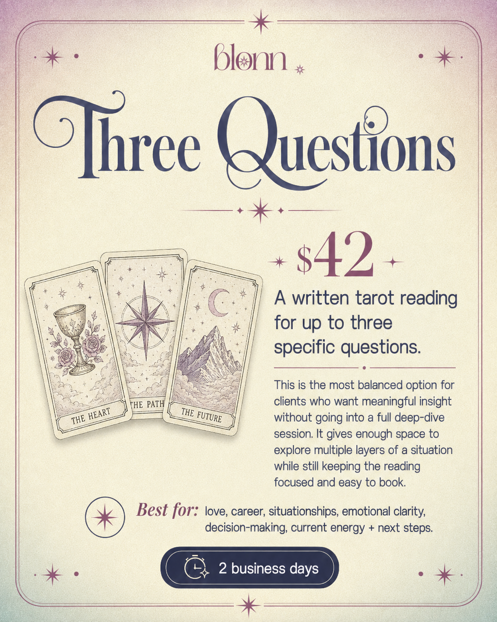Three Questions Reading